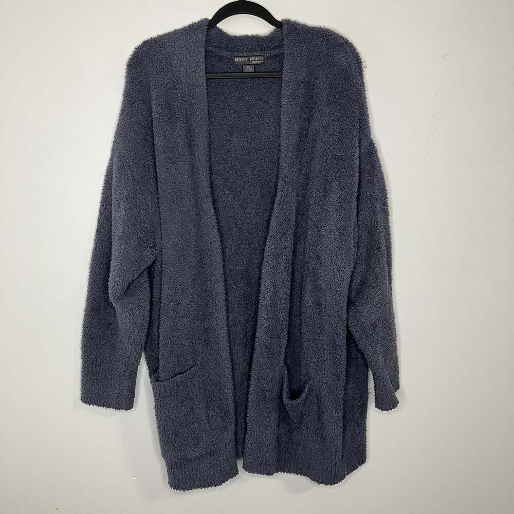 BAREFOOT DREAMS Blue Open Cardigan Sweater 3X Plus Size